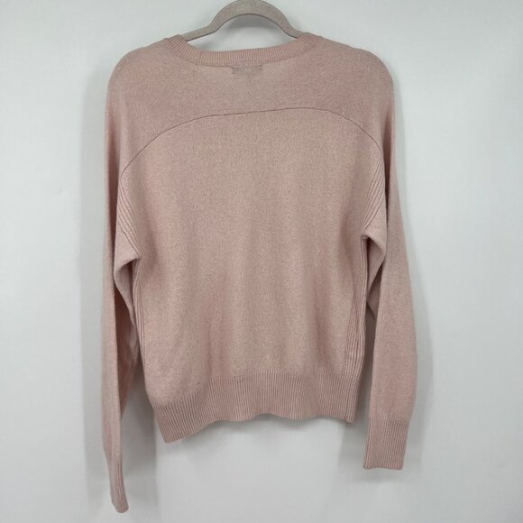 Reiss AUDREY CREW NECK KNITTED sweater jumper light pale pink woman's size mediu - Picture 10 of 11